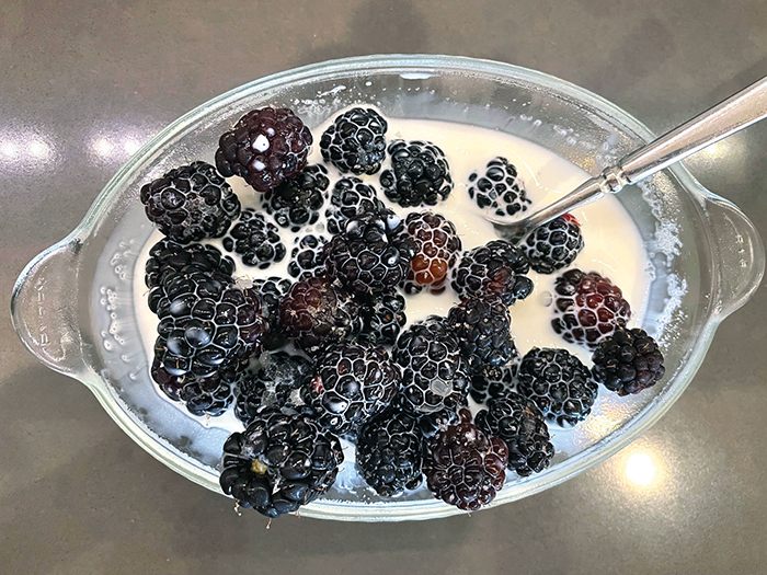 blackberries