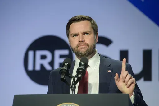 Vice President JD Vance speaks at the International Religious Freedom Summit at the Washington Hilton, Wednesday, Feb. 5, 2025, in Washington. (AP Photo/Rod Lamkey, Jr.)