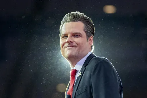 Rep. Matt Gaetz, R-Fla., departs after speaking during the Conservative Political Action Conference, CPAC 2024, at the National Harbor, in Oxon Hill, Md., Feb. 23, 2024. (AP Photo/(AP Photo/Alex Brandon, File)