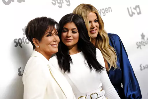 Television personalities Kris Jenner, from left, Kylie Jenner and Khloe Kardashian attend the NBCUniversal Cable Entertainment 2015 Upfront at The Javits Center on Thursday, May 14, 2015, in New York. On Monday, April 18, 2022, Kris and Kylie Jenner, along with Kim and Khloe Kardashian, sat in the front row of a Los Angeles courtroom as prospective jurors aired their feelings about the famous family and the four women, all defendants in a lawsuit brought by Rob Kardashian's former fiancée Blac 