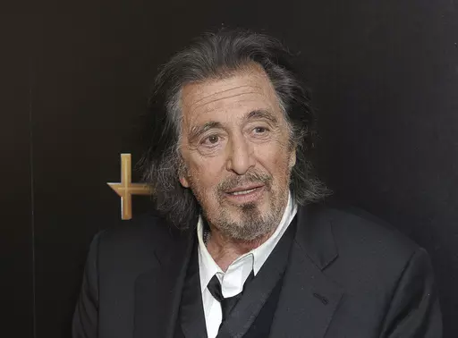 Al Pacino, winner of the Hollywood supporting actor award for "The Irishman," poses backstage at the 23rd annual Hollywood Film Awards in Beverly Hills, Calif., on Nov. 3, 2019. A representative for Al Pacino confirms that the 83-year-old actor and 29-year-old Noor Alfallah are expecting a baby. (Photo by Richard Shotwell/Invision/AP, File)