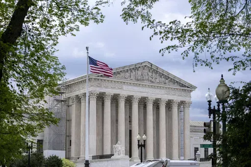 Supreme Court is seen on Capitol Hill in Washington, April 25, 2024. (AP Photo/J. Scott Applewhite)