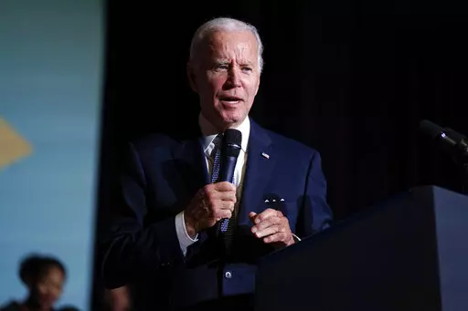 President Joe Biden speaks about student loan debt relief at Delaware State University, Friday, Oct. 21, 2022, in Dover, Del. (AP Photo/Evan Vucci)