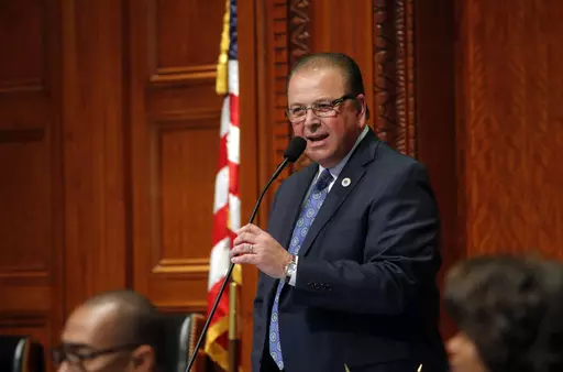 Louisiana House Speaker Taylor Barras presides over the opening of the state Legislature session, March 12, 2018, in Baton Rouge, La. Gov.-elect Jeff Landry named his top budget chief Wednesday, Nov. 8, 2023, selecting former Louisiana House Speaker Barras, a Republican who frequently sparred with Democratic Gov. John Bel Edwards over financial issues. (AP Photo/Gerald Herbert, Pool, File)