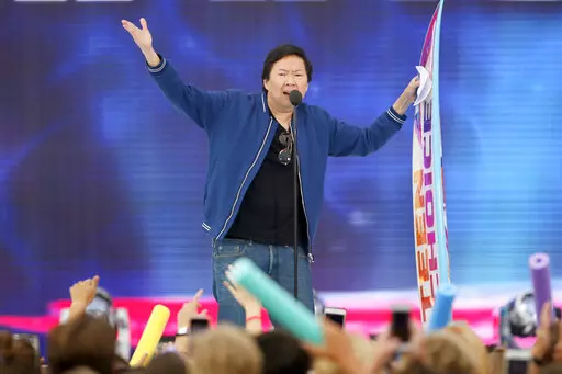In this Aug. 11, 2019, photo, Ken Jeong, of the cast of "Crazy Rich Asians," accepts for choice comedy movie award at the Teen Choice Awards on in Hermosa Beach, Calif. Comedian and physician Ken Jeong will be the keynote commencement speaker on May 21, 2022, at the university in New Orleans where he did research for a year after going through his medical residency at a local hospital. There often are arguments about whether a speaker should be academically accomplished or a celebrity, but Jeong