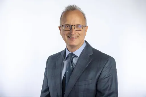 This photo provided by Georges Media Group shows Kevin Hall, the new president and publisher of Georges Media, in Baton Rouge, La., in 2023. (John Ballance/The Advocate/Georges Media Group via AP)