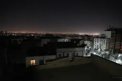 A view of Tehran capital of Iran is seen, early Saturday, Oct. 26, 2024. (AP Photo/Vahid Salemi)
