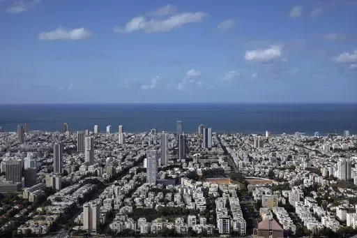 A general view shows the center of Tel Aviv, Israel, Thursday, Dec. 2, 2021. Prime Minister Benjamin Netanyahu has vowed to shut down Al Jazeera’s operations in Israel, calling it a “terror channel” that spreads incitement, after parliament passed a law clearing the way for the closure. (AP Photo/Oded Balilty, File)