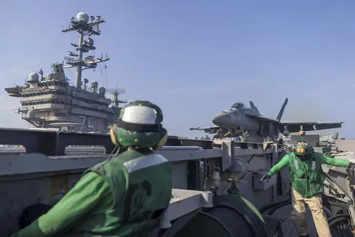 This photo provided by U.S. Africa Command, the U.S. military conducts coordinated airstrikes against Islamic State operatives in Somalia on Saturday, Feb. 1, 2025. (U.S. Africa Command via AP)