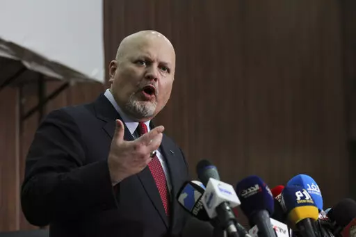 Karim Ahmed Khan, International Criminal Court chief prosecutor, speaks during a news conference at the Ministry of Justice in the Khartoum, Sudan, Aug. 12, 2021. Representatives of a group of nations working together to investigate war crimes committed since Russia's invasion of Ukraine are meeting Tuesday, May 31, 2022 in The Hague amid ongoing calls for those responsible for atrocities to be brought to justice. Tuesday's coordination meeting at the European Union's judicial cooperation agency