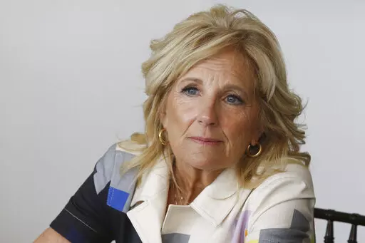 First Lady Jill Biden hosts a conversation on women's empowerment at the residence of the US ambassador in Mexico City, on Jan. 9, 2023. (AP Photo/Ginnette Riquelme, File)