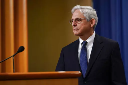 Attorney General Merrick Garland listens to a question as he leaves the podium after speaking at the Justice Department, Aug. 11, 2022, in Washington. Garland is moving to end sentencing disparities that have imposed harsher penalties for different forms of cocaine and worsened racial inequity in the U.S. justice system. (AP Photo/Susan Walsh, File)