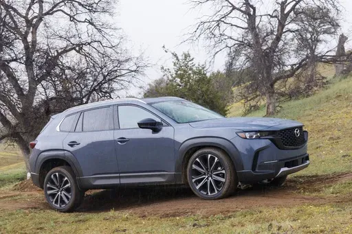 This photo provided by Mazda shows the 2023 CX-50. The CX-50 is fun to drive and stylish inside and out. (Courtesy of Mazda North American Operations via AP)