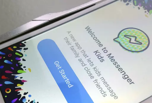 This photo shows the Facebook's Messenger Kids application on an iPhone in New York, Feb. 16, 2018. U.S. regulators say Facebook misled parents and failed to protect the privacy of children using its Messenger Kids app. The Federal Trade Commission says Facebook misrepresented the access it provided to app developers to private user data. As a result, the FTC on Wednesday, May 3, 2023 proposed sweeping changes to a 2020 privacy order with Facebook — now called Meta — that would prohibit it f