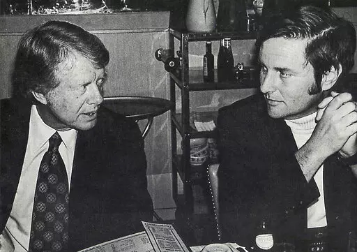 Associated Press Special Correspondent Walter R. Mears, right, talks with presidential candidate Jimmy Carter in Concord, N.H., before the New Hampshire primary election in 1976. As the former U.S. president starts hospice care in February 2023 at his home in Plains, Ga., many people are considering his impact. One man who knew him well was Mears, an AP special correspondent whose coverage of the 1976 presidential campaign won a Pulitzer Prize. Before Mears died in 2022, he wrote about Carter's 