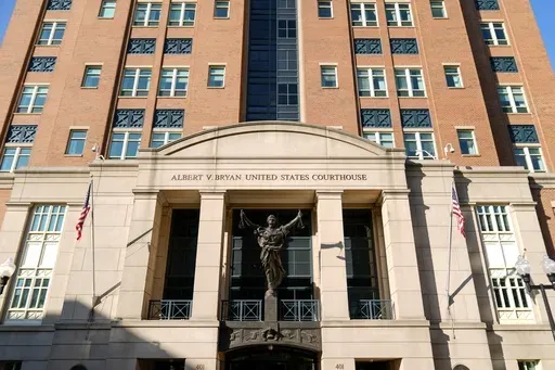 The U.S. District Court for the Eastern District of Virginia is seen, Sept. 9, 2024, in Alexandria, Va. (AP Photo/Stephanie Scarbrough, File)