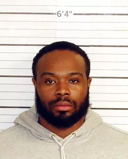 This Wednesday, Jan. 26, 2023, booking photo provided by the Shelby County Sheriff's Office shows former Memphis Police Officer Demetrius Haley in Memphis, Tenn. Years before Haley pulled Tyre Nichols from his car on Jan. 7, 2023, setting in motion a deadly confrontation, Haley was accused of taking part in the savage beating of an inmate at the Shelby County prison. The 2015 assault was so disturbing that 34 other inmates, the entire cell block, signed a letter to the corrections director. (She