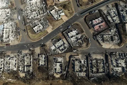 A general view shows the aftermath of a wildfire in Lahaina, Hawaii, on Aug. 17, 2023. (AP Photo/Jae C. Hong, File)
