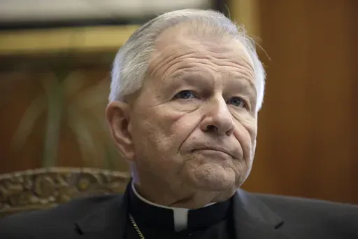 New Orleans Archbishop Gregory Aymond speaks during an interview at the archdiocese office in New Orleans, March 27, 2019. (David Grunfeld/The Advocate via AP, File)