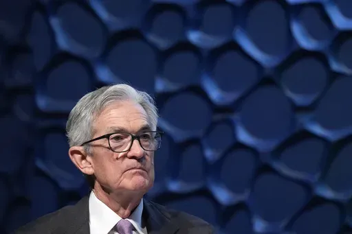 Federal Reserve Chair Jerome Powell listens to a question from a moderator during a Dallas Regional Chamber event in Music Hall at Fair Park Nov. 14, 2024, in Dallas. (AP Photo/LM Otero, File)