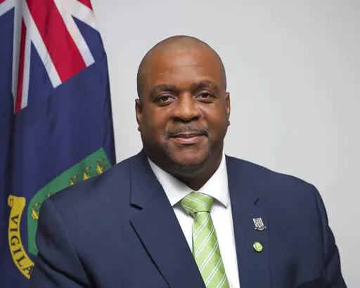 This photo released by the Department of Information and Public Relations of the government of the British Virgin Islands on April 22, 2022, shows British Virgin Island Premier Andrew Alturo Fahie. Fahie who is accused of drug-smuggling charges following a U.S. government sting in South Florida, was released Wednesday, May 4, on a $500,000 bond. In a surprise decision, federal court Judge Alicia Otazo-Reyes in Miami rejected prosecutors’ argument that Fahie would flee the U.S. if released pend