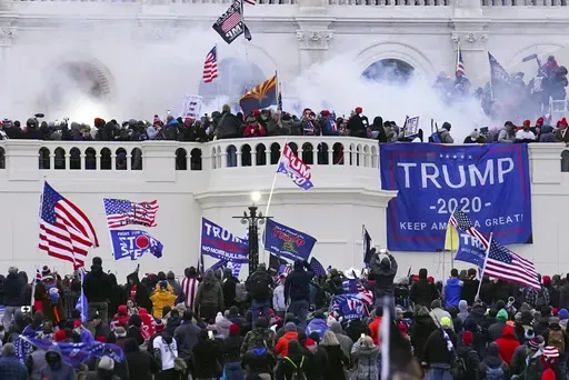 Rioters storm the West Front of the U.S. Capitol, Jan. 6, 2021, in Washington. (AP Photo/John Minchillo, File)