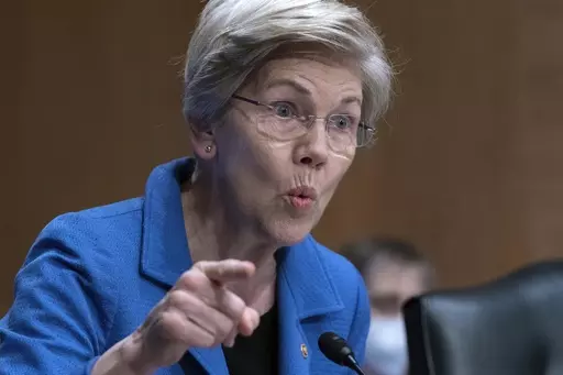 Sen. Elizabeth Warren, D-Mass., speaks during the Senate Committee on Banking, Housing and Urban Affairs hearing at Capitol Hill in Washington, April 27, 2023. The Supreme Court on Tuesday seemed likely to preserve the work of the Consumer Financial Protection Bureau against a conservative-led challenge. The CFPB case is one of several major challenges to federal regulatory agencies on the docket this term for a court that has for more than a decade been open to limits on their operations. The C