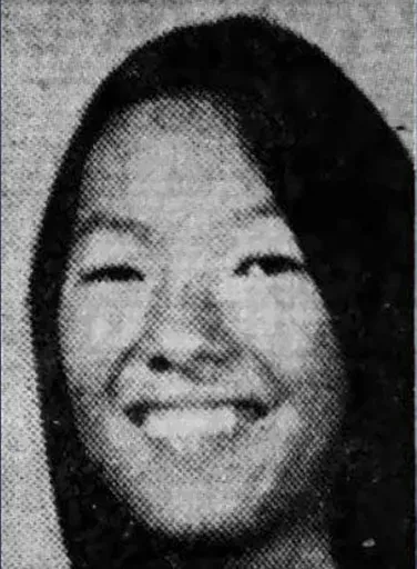 This photo provided by the Honolulu Police Department shows 16-year-old student Dawn Momohara who was discovered dead on the second floor of a building at McKinley High School on March 21, 1977, in Honolulu. (Honolulu Police Department via AP, File)