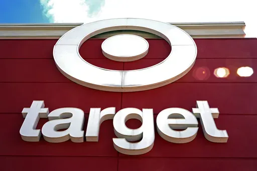 A sign on a Target store in Harmarville, Pa., is shown on Sept. 16, 2024. (AP Photo/Gene J. Puskar, File)