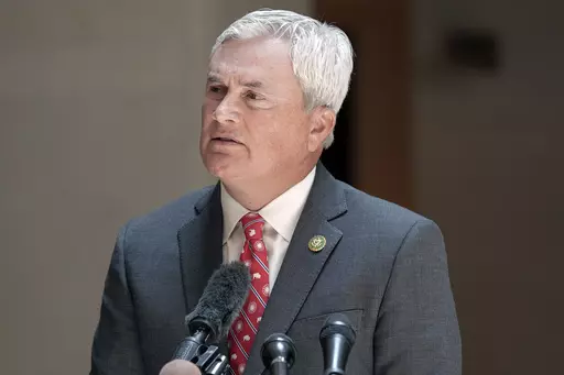 House Oversight and Accountability Committee Chair James Comer, R-Ky., speaks to reporters after he and Rep. Jamie Raskin, D-Md., the ranking member of the House Oversight and Accountability Committee, met with FBI officials to view confidential documents Comer demanded in his investigation of President Joe Biden's family, Monday, June 5, 2023, on Capitol Hill in Washington. (AP Photo/Mariam Zuhaib)