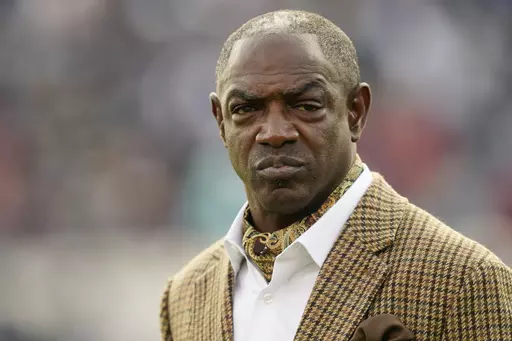 Southern University head coach Eric Dooley before the Southwestern Athletic Conference championship NCAA college football game against Jackson State, Saturday, Dec. 3, 2022, in Jackson, Miss., Southern university had parted ways with Dooley, who was in his second season, and named assistant Coach Terrence Graves to fill the head coaching position on an interim basis, Southern University's athletic director Roman Banks announced a statement Tuesday, Nov. 14, 2023. (AP Photo/Rogelio V. Solis, File