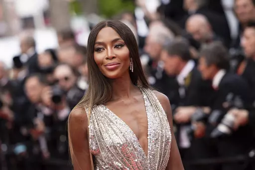 Naomi Campbell appears at the opening ceremony and the premiere of the film "Jeanne du Barry" at the 76th international film festival, Cannes, southern France, on May 16, 2023. Campbell has welcomed baby No. 2. The British supermodel wrote Thursday on Instagram that her son is a true gift from God. In May 2021, she introduced her firstborn on the cover of British Vogue. (Photo by Vianney Le Caer/Invision/AP, File)