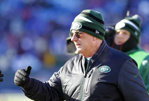 New York Jets special teams coach Mike Westhoff on the sidelines during the first half of an NFL football game against the Buffalo Bills on Sunday, Dec. 30, 2012, in Orchard Park, N.Y.  “I don’t consider myself a writer,” Westhoff said in a telephone interview with The Associated Press. “I mean, I’m not Ernest Hemingway. But I always thought I had a good story to tell.” So the 74-year-old Westhoff did just that in writing “Figure It Out,” an entertaining autobiography published b