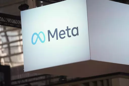 The Meta logo is seen at the Vivatech show in Paris, France, June 14, 2023. Instagram and Facebook's parent company Meta is adding new parental supervision tools and privacy features to its platforms beginning Tuesday, June 27. The changes come as social media companies face increased scrutiny over how they impact teens' mental health. (AP Photo/Thibault Camus, File)