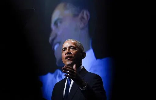 Former President Barack Obama speaks during a memorial service for former Senate Majority Leader Harry Reid at the Smith Center in Las Vegas, Jan. 8, 2022. Obama won an Emmy Award for his work on the Netflix documentary series, "Our Great National Parks," on Saturday, Sept. 3, 2022. (AP Photo/Susan Walsh, File)