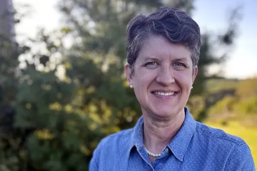 This photo released by the Jill Underly campaign shows Wisconsin Department of Public Instruction Superintendent Jill Underly in Hollandale, Wis. in 2024. (Jill Underly campaign via AP, File)