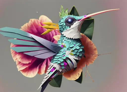 This AI-generated image provided by Adobe shows a hummingbird. Artificial intelligence tools that can conjure whimsical artwork or realistic-looking images from written commands started wowing the public in 2022. But most people don't actually use them at work or home. That could change as leading tech companies are competing to mainstream the use of text-to-image generators for a variety of tasks, integrating them into familiar tools such as Microsoft Paint, Adobe Photoshop, YouTube and ChatGPT