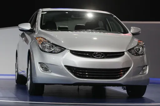 A 2013 Hyundai Elantra Coupe is shown at the Chicago Auto Show in Chicago on Feb. 8, 2012. In September, 2023, Hyundai and Kia issued a recall of 3.4 million of its vehicles in the United States, including the 2013 Hyundai Elantra. (AP Photo/Nam Y. Huh, File)
