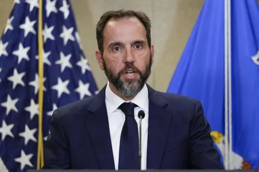 Special counsel Jack Smith speaks to the media about an indictment of former President Donald Trump, Aug. 1, 2023, at an office of the Department of Justice in Washington. (AP Photo/J. Scott Applewhite, File)