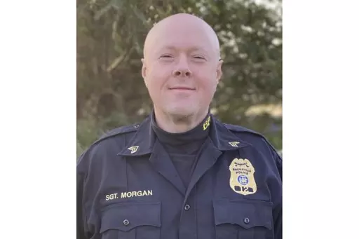 This photo provided by the Bronxville, N.Y., Police Department shows Watson Morgan, a sergeant with the department. Police officials said Morgan fatally shot his wife, Ornela Morgan, 43, and their sons before taking his own life. They were found dead in a suburban New York home on Saturday, Dec. 30, 2023. (Bronxville Police Department via AP)