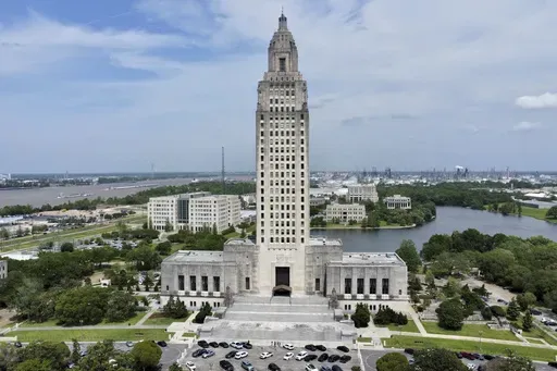 The Louisiana state Capitol stands on April 4, 2023, in Baton Rouge, La. (AP Photo/Stephen Smith, File)