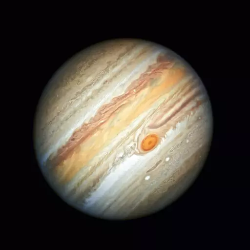 This photo made available by NASA shows the planet Jupiter, captured by the Hubble Space Telescope, on June 27, 2019. On Friday, Feb. 3, 2023, scientists said they have discovered 12 new moons around the gas giant, putting the total count at a record-breaking 92. That's more than any other planet in our solar system. (NASA, ESA, A. Simon/Goddard Space Flight Center, M.H. Wong/University of California, Berkeley via AP)