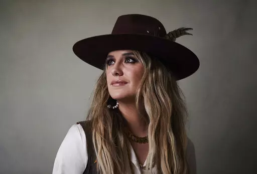 Country singer-songwriter Lainey Wilson poses for a portrait on Nov. 2, 2022, in New York to promote her album "Bell Bottom Country."  (Photo by Matt Licari/Invision/AP)