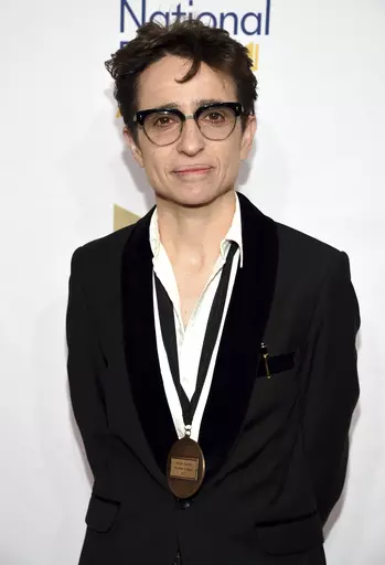 Masha Gessen attends the 68th National Book Awards Ceremony and Benefit Dinner at Cipriani Wall Street on Nov. 15, 2017, in New York. Russian police has put Masha Gessen, a prominent Russian-American journalist, on a wanted list after opening a criminal case against them on the charges of spreading false information about the Russian army. It is the latest step in in an unrelenting crackdown against dissent in Russia that has intensified manifold after the Kremlin invaded Ukraine more than 21 mo
