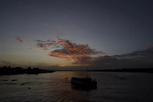 A passenger boat departs from the port city of Breves, located on the island of Marajo, Para state, on the mouth of the Amazon river, Brazil, Thursday, Dec. 3, 2020. Brazil’s environmental regulator refused on Wednesday, MAy 17, 2023, to grant a license for a controversial offshore oil drilling project near the mouth of the Amazon River, prompting celebration from environmentalists who had warned of its potential impact. (AP Photo/Eraldo Peres, File)