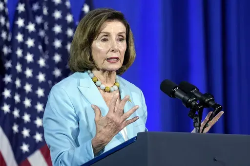 Rep. Nancy Pelosi, D-Calif., speaks during an event in Washington, June 23, 2023. (AP Photo/Susan Walsh, File)