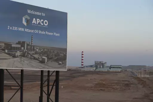 Attarat power plant is seen Wednesday, June 7, 2023, some 100 kilometers (60 miles) south of Amman, Jordan. The $2.1 billion Attarat power plant that began officially operating on May 26 has fueled tensions between Beijing and the resource-poor kingdom and set off an international legal battle. (AP Photo/Raad Adayleh)