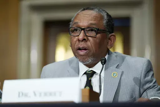 Xavier University of Louisiana President Reynold Verret testifies on Capitol Hill in Washington, June 17, 2021. Xavier University of New Orleans and Ochsner Health formally signed an agreement Monday, April 29, 2024, to establish a medical school. (AP Photo/Susan Walsh, File)