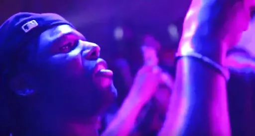 This image taking from video provided by Raheem McCaskill/16ShotEm Visualz shows Zachary Stoner at the Refuge music club in Chicago on May 29, 2018.  Chicago police documents obtained by The Associated Press show investigators believe they solved the 2018 killing of a gangland journalist known as “ZackTV” but that prosecutors declined to prosecute. Police never announced arrests in the downtown shooting of Zachary Stoner.(Raheem McCaskill/16ShotEm Visualz via AP)