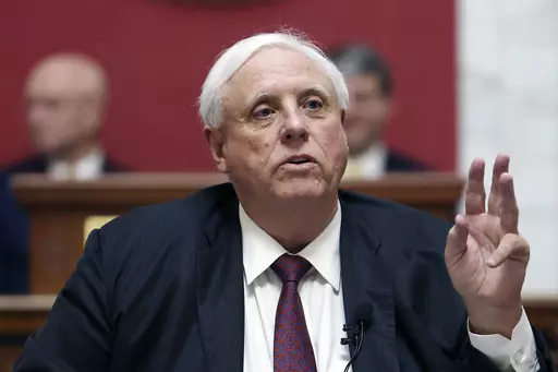 West Virginia Gov. Jim Justice speaks in the House Chambers at the state capitol in Charleston, W.Va., on Jan. 11, 2023. Gov. Justice on Wednesday, March 29, 2023, signed a bill banning gender-affirming care for minors, joining at least 10 other states that have enacted laws restricting or outlawing medically supported treatments for transgender youth. (AP Photo/Chris Jackson, File)